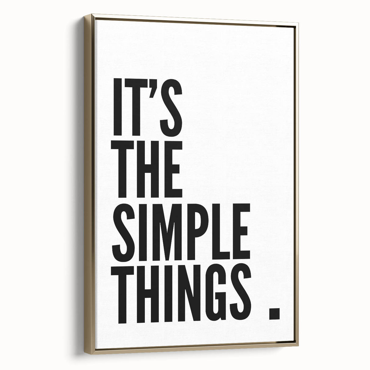 Minimalist Typography Wall Art - "It's the Simple Things" Print