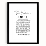 Inspirational Typography Art Print – The Woman in the Arena