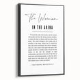 Inspirational Typography Art Print – The Woman in the Arena