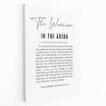 Inspirational Typography Art Print – The Woman in the Arena