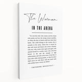 Inspirational Typography Art Print – The Woman in the Arena