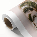 Coastal View Canvas - Palm Trees Framed Through Window Wall Art