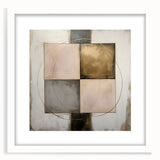 Elegant Abstract Bedroom Wall Art - Gold and Beige Canvas Print