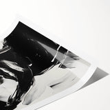 Acrylic Dining Room Artwork - Black & White Expressive Portrait