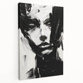 Acrylic Dining Room Artwork - Black & White Expressive Portrait