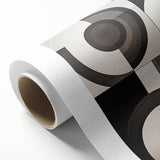 Abstract geometric design on rolled canvas, showcasing vibrant colors and intricate patterns, perfect for modern home decor. Packaged securely in a cardboard tube.