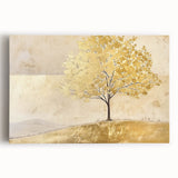 Vibrant abstract landscape wall art on stretched canvas, showcasing bold colors and dynamic shapes, perfect for modern home decor and artistic expression.