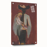 Expressionist Art: Figural Study by Weisz-Kubínčan Canvas Print