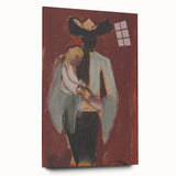 Expressionist Art: Figural Study by Weisz-Kubínčan Canvas Print