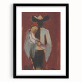 Expressionist Art: Figural Study by Weisz-Kubínčan Canvas Print