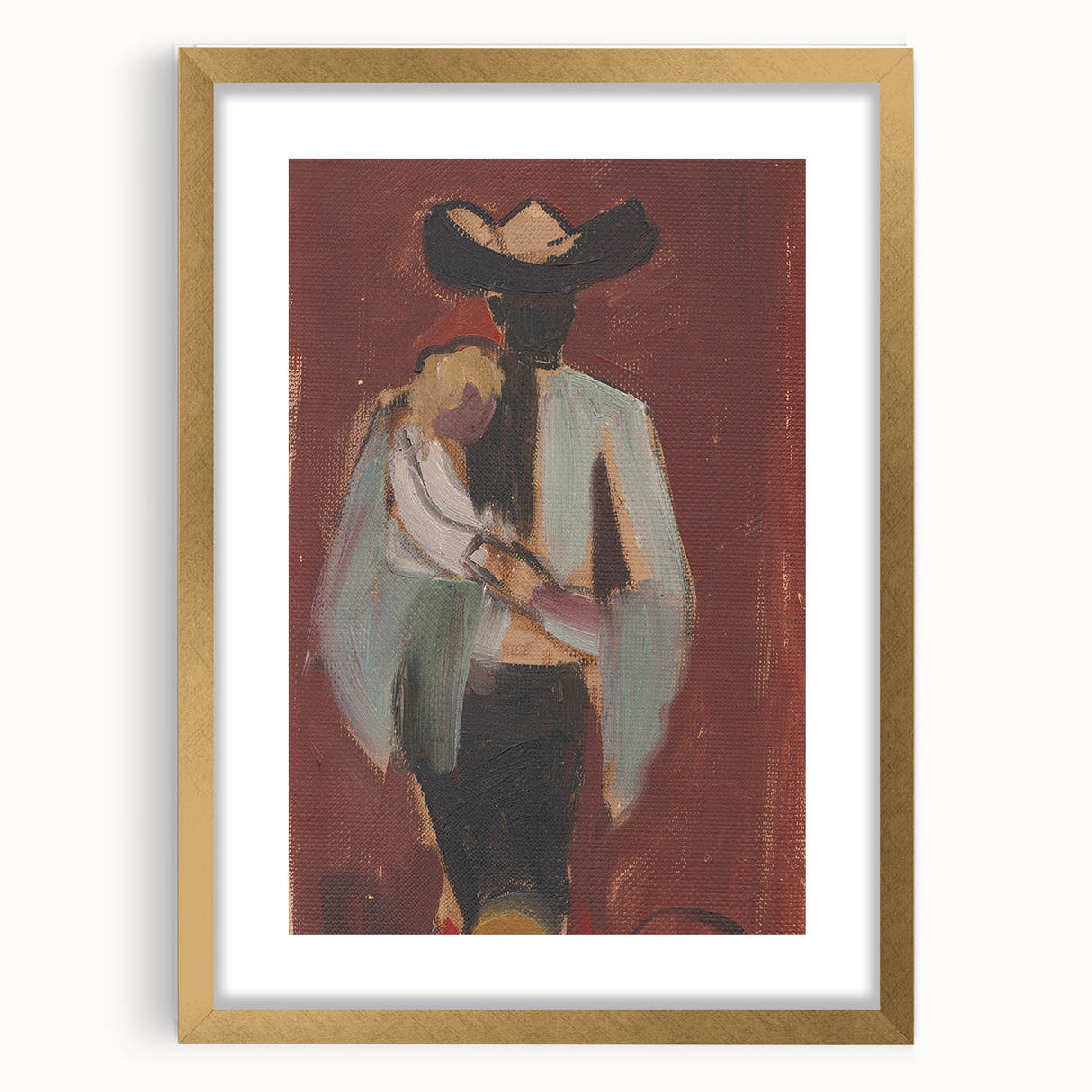 Expressionist Art: Figural Study by Weisz-Kubínčan Canvas Print