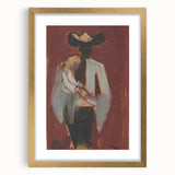 Expressionist Art: Figural Study by Weisz-Kubínčan Canvas Print