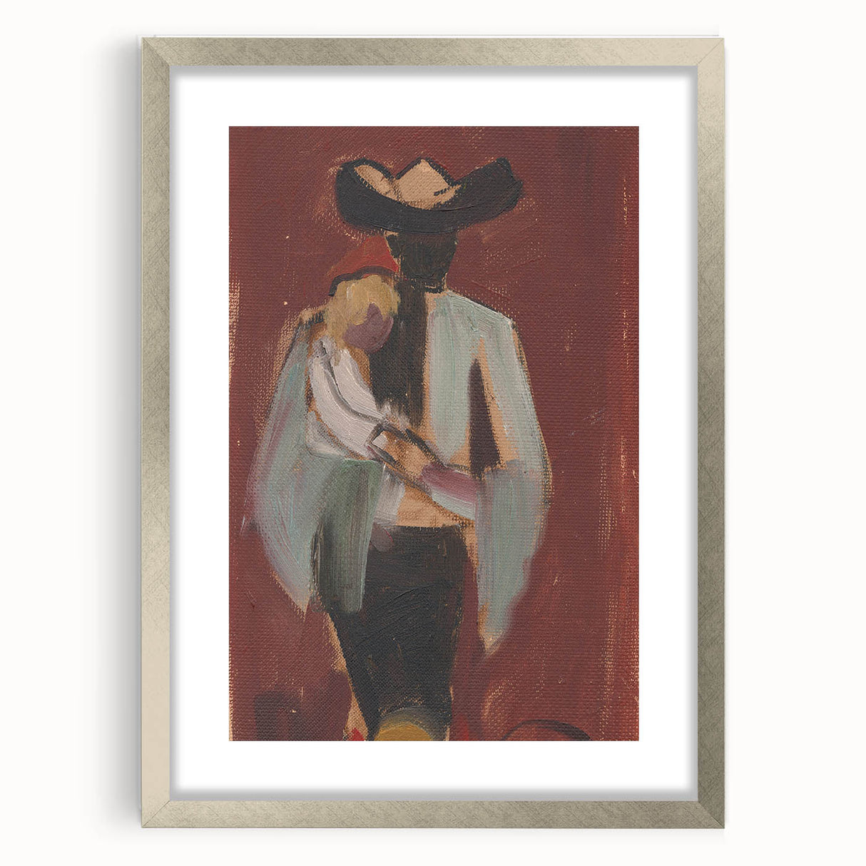 Expressionist Art: Figural Study by Weisz-Kubínčan Canvas Print
