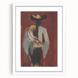 Expressionist Art: Figural Study by Weisz-Kubínčan Canvas Print