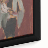 Expressionist Art: Figural Study by Weisz-Kubínčan Canvas Print
