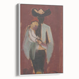 Expressionist Art: Figural Study by Weisz-Kubínčan Canvas Print