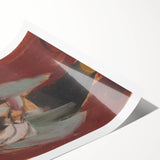 Expressionist Art: Figural Study by Weisz-Kubínčan Canvas Print