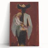 Expressionist Art: Figural Study by Weisz-Kubínčan Canvas Print