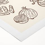 Art deco poster of assorted cocktails in vibrant colors on rolled canvas, suitable for dining room wall art.