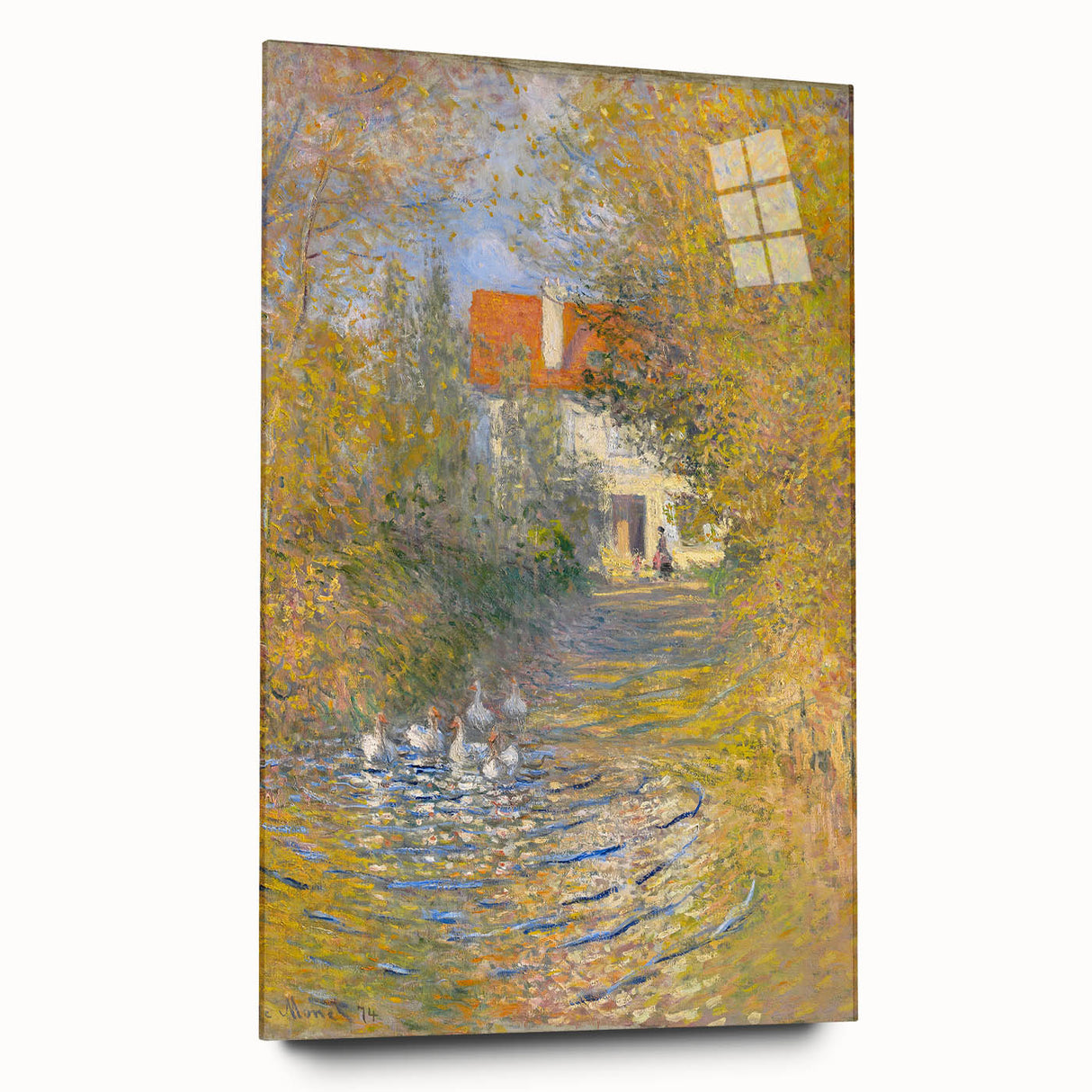 Impressionist Wall Art: Claude Monet's The Geese 1874 Landscape Print