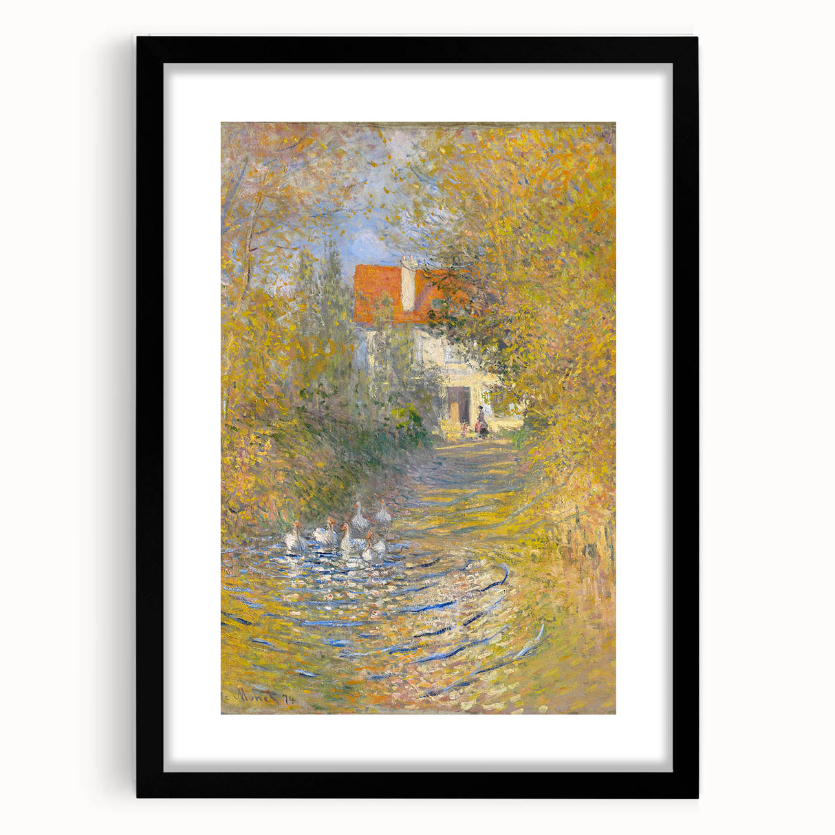Impressionist Wall Art: Claude Monet's The Geese 1874 Landscape Print