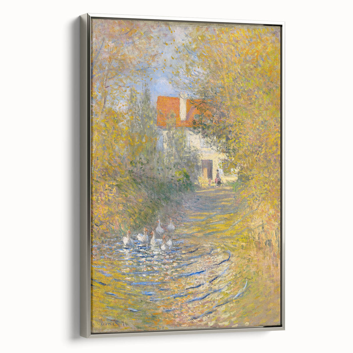 Impressionist Wall Art: Claude Monet's The Geese 1874 Landscape Print