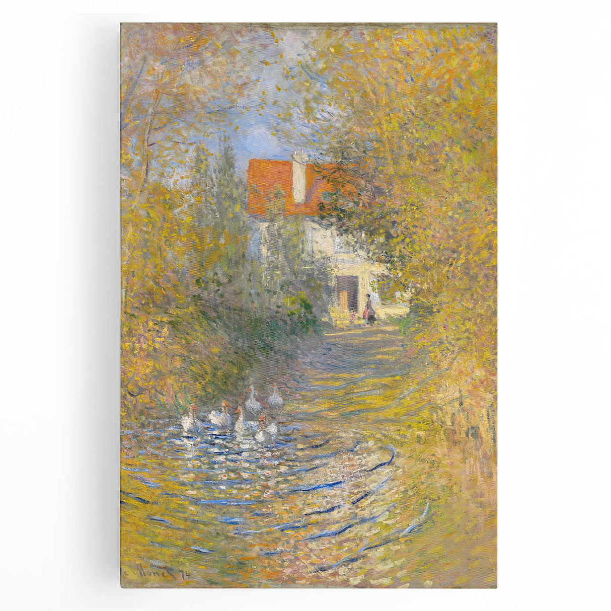 Impressionist Wall Art: Claude Monet's The Geese 1874 Landscape Print