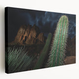 Vibrant stretched canvas artwork depicting a stunning landscape of canyons in rich earthy tones, ideal for home decor, showcasing natural beauty and depth.