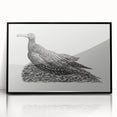 Modern Wall Art - Cormorant on Nest - Contemporary Minimalist Print