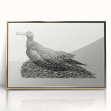 Modern Wall Art - Cormorant on Nest - Contemporary Minimalist Print