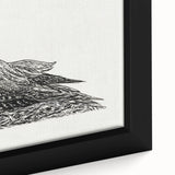 Modern Wall Art - Cormorant on Nest - Contemporary Minimalist Print