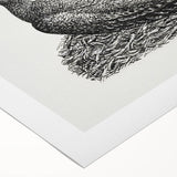 Modern Wall Art - Cormorant on Nest - Contemporary Minimalist Print