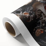 Art deco style poster featuring natural elements in muted green and beige tones on rolled canvas, ideal for nursery wall art.