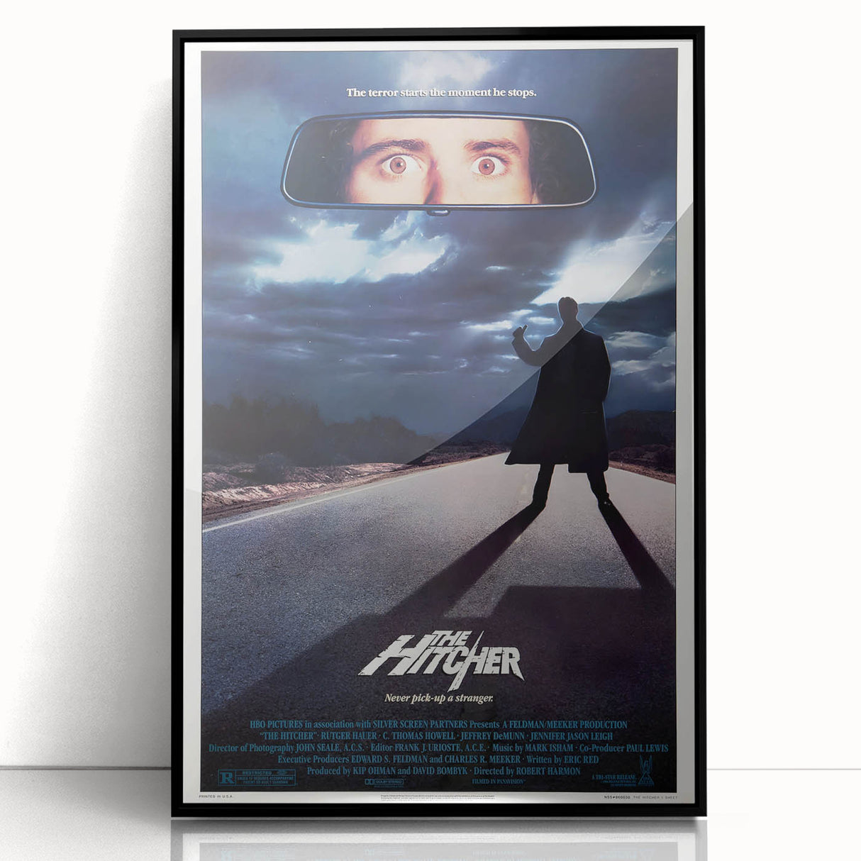 Retro Wall Art - The Hitcher Movie Poster - 80s Horror Art Prints