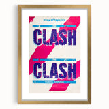 The Clash Australia Tour Poster | Retro Music Wall Art