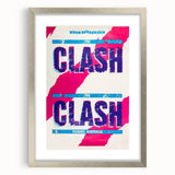 The Clash Australia Tour Poster | Retro Music Wall Art