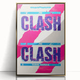 The Clash Australia Tour Poster | Retro Music Wall Art