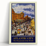 Retro Atlantic City Travel Poster – Vintage Prints & Nostalgic Art