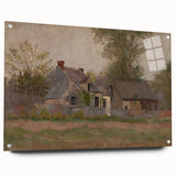Isolated House in the Woods Realism Art Print - Mednyánszky Landscape