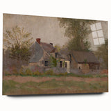 Isolated House in the Woods Realism Art Print - Mednyánszky Landscape