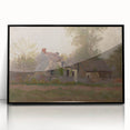 Isolated House in the Woods Realism Art Print - Mednyánszky Landscape