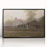 Isolated House in the Woods Realism Art Print - Mednyánszky Landscape