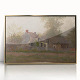 Isolated House in the Woods Realism Art Print - Mednyánszky Landscape