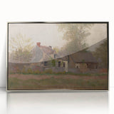 Isolated House in the Woods Realism Art Print - Mednyánszky Landscape