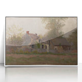 Isolated House in the Woods Realism Art Print - Mednyánszky Landscape
