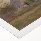 Isolated House in the Woods Realism Art Print - Mednyánszky Landscape