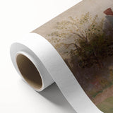 Isolated House in the Woods Realism Art Print - Mednyánszky Landscape