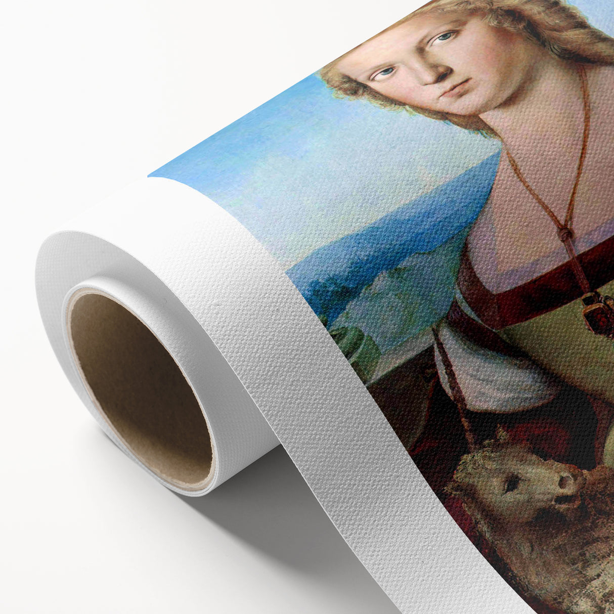 Young Woman with Unicorn - Renaissance Art Prints for Classic Elegance