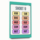 Classroom Educational Posters – Short U Phonics Learning Print