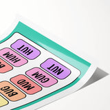 Classroom Educational Posters – Short U Phonics Learning Print